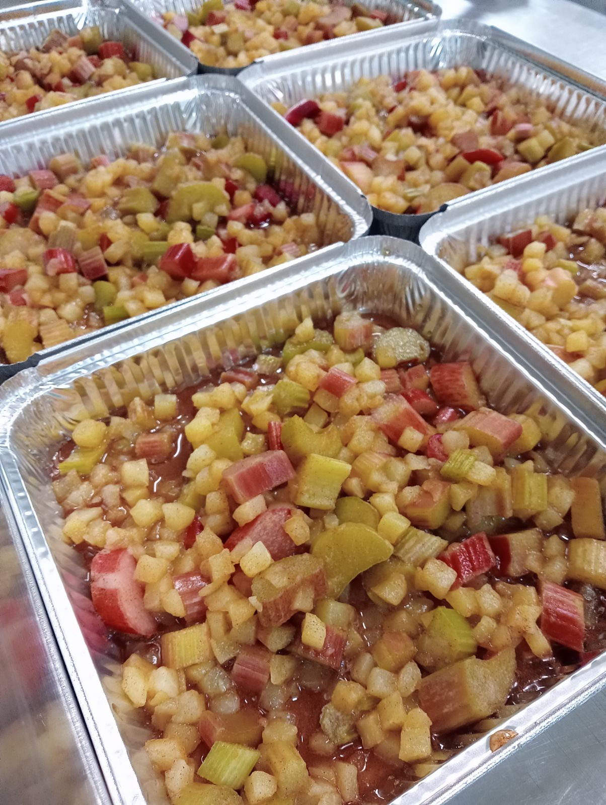 Apple & Rhubarb Sponge Cake