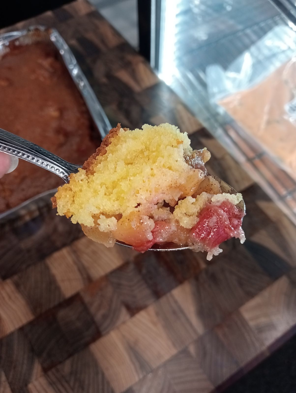 Apple & Rhubarb Sponge Cake