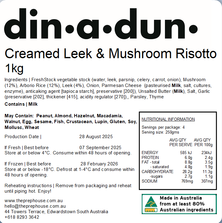 Leek & Mushroom Risotto