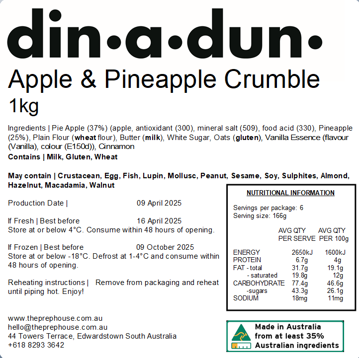 Apple & Pineapple Crumble