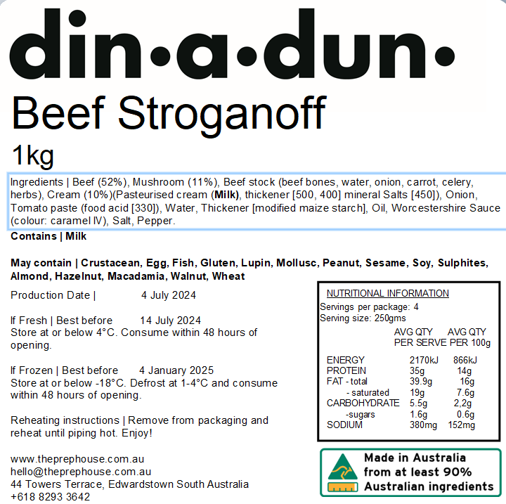 Beef Stroganoff