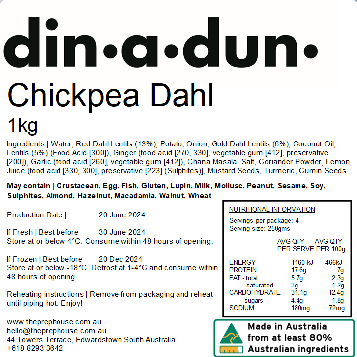 Chickpea Dahl