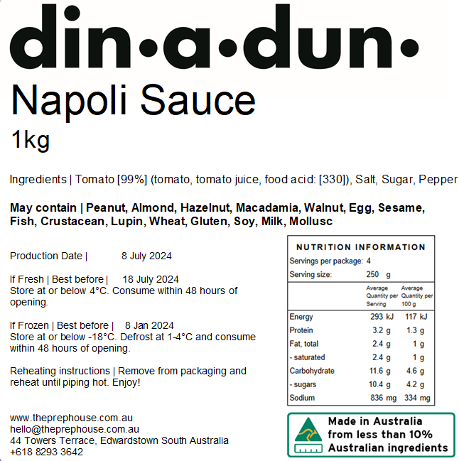 Napoli Sauce 1kg
