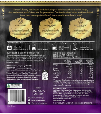 Mini Plain Naans pack of 5