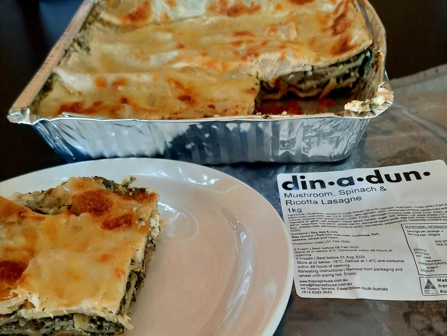 Mushroom, Spinach & Ricotta Lasagne