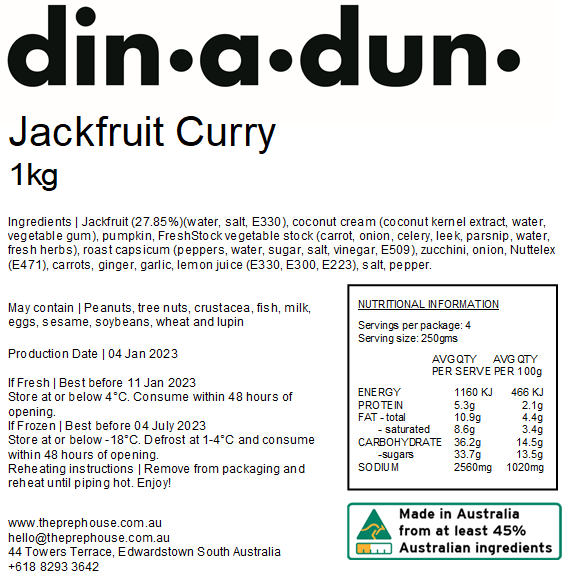 FRESH Jackfruit Curry 1kg