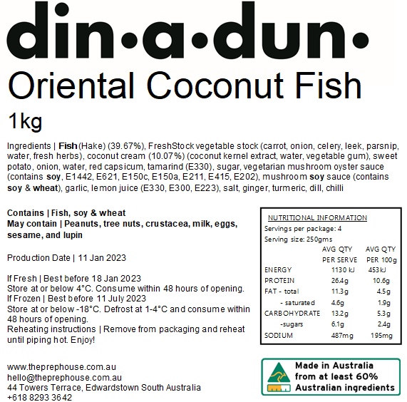 FRESH Oriental Coconut Fish
