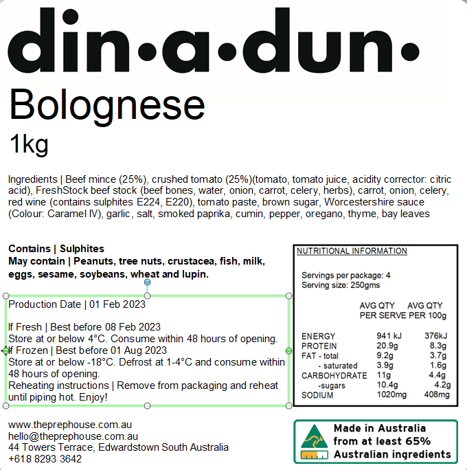 FRESH Bolognese Sauce