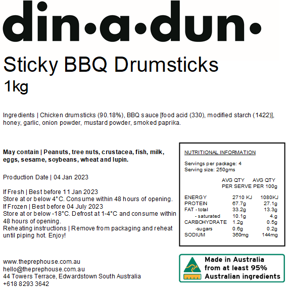 Sticky BBQ Drumsticks