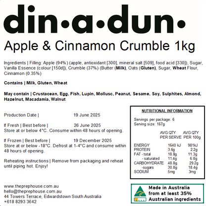 Apple & Cinnamon Crumble 1kg