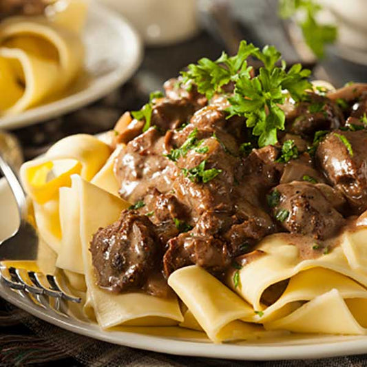 FRESH Beef Stroganoff & Pasta 400gm