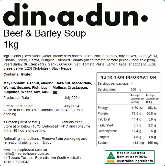 Beef & Barley Soup