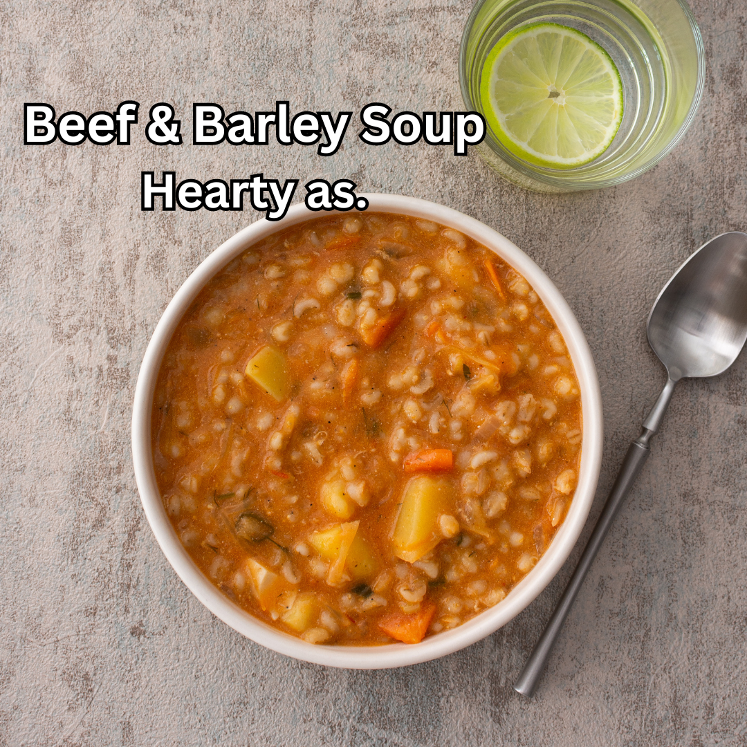 FRESH Beef & Barley Soup