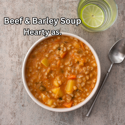FRESH Beef & Barley Soup