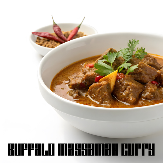Massaman Buffalo Curry & Rice 400gm Individual meal