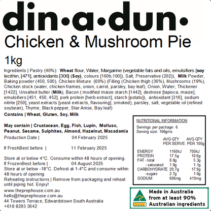 Chicken & Mushroom Pie