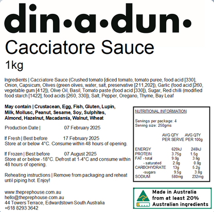 Cacciatore Sauce 1kg