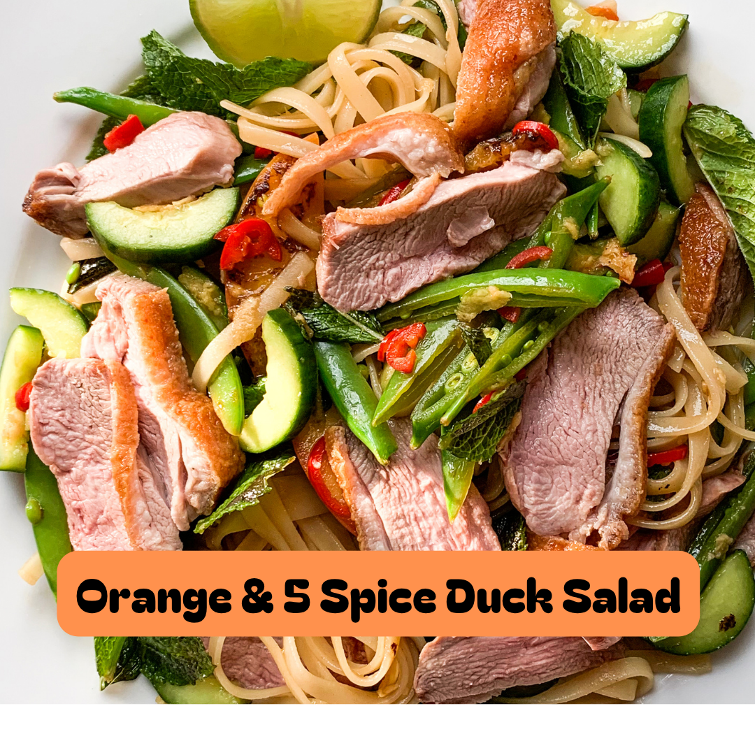 Orange & 5 Spice Duck Salad