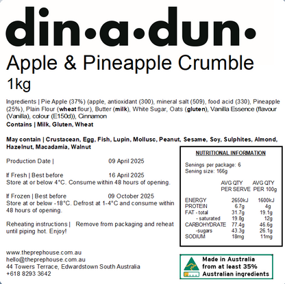 Apple & Pineapple Crumble