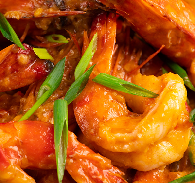 FRESH Tomato Sweet Chilli Prawns