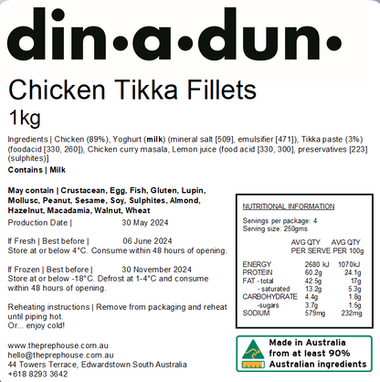 Chicken Tikka Fillets