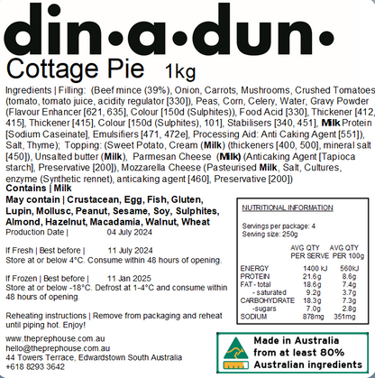 Cottage Pie 1kg