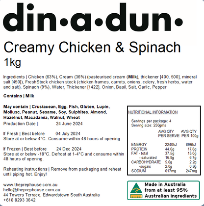 Creamy Chicken & Spinach