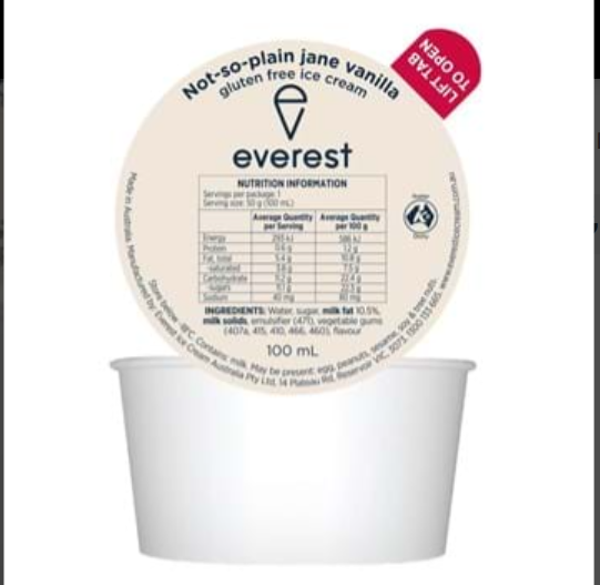 Cute little Ice Cream Cups Vanilla 100mL