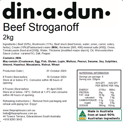 Beef Stroganoff