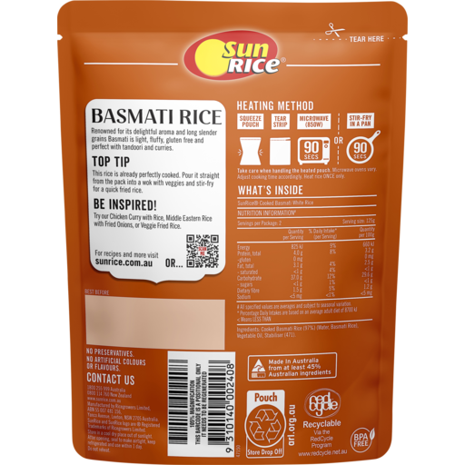 Basmati Rice 90 seconds 250gms