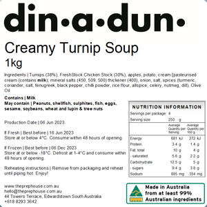 Creamy Turnip Soup 1kg
