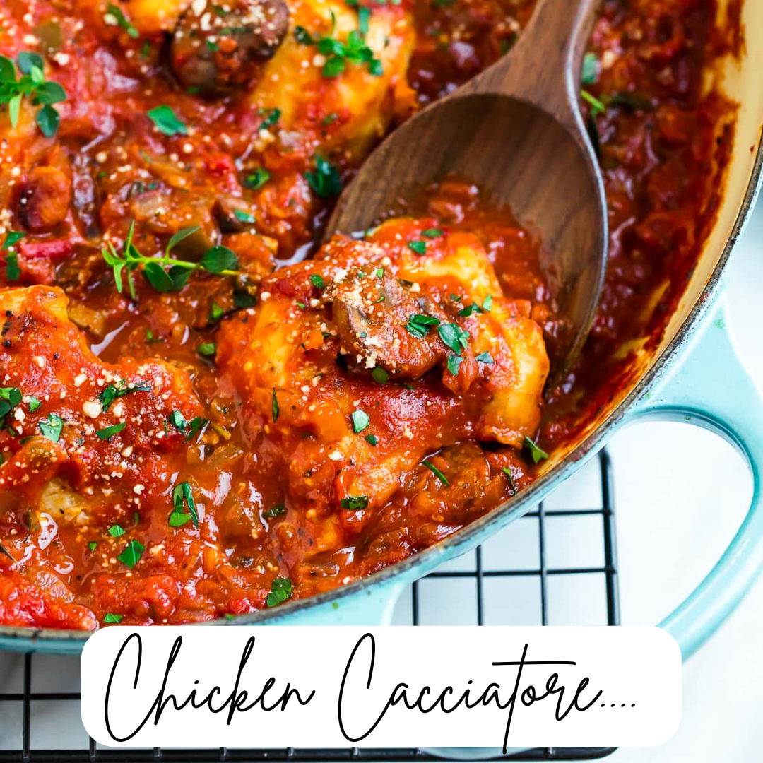 Chicken Cacciatore & Rice 400gm Single serve