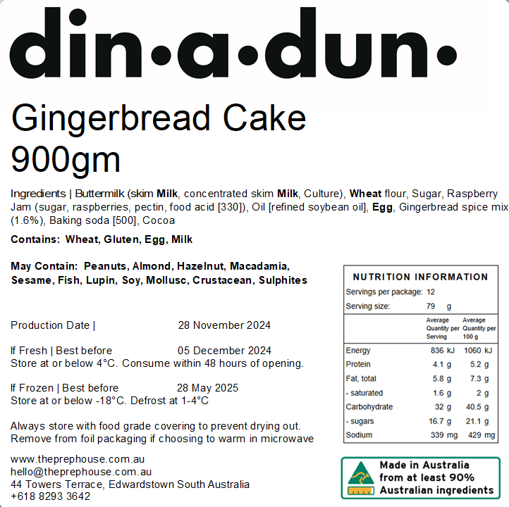 Gingerbread Cake 1kg