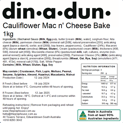 Cauliflower & Cheese Macaroni Bake