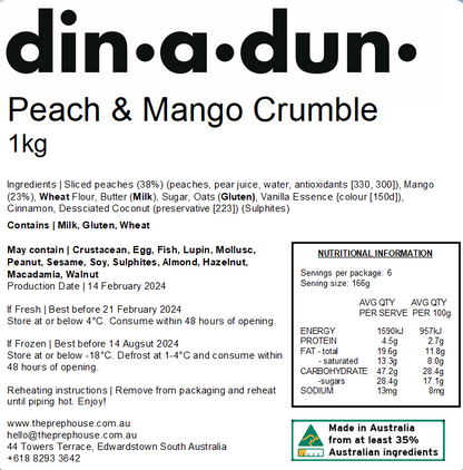 Peach & Mango Crumble
