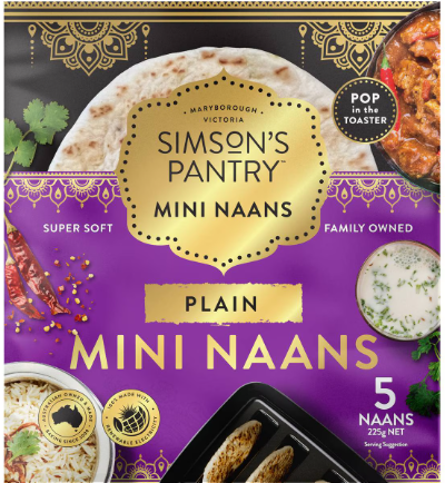 Mini Plain Naans pack of 5