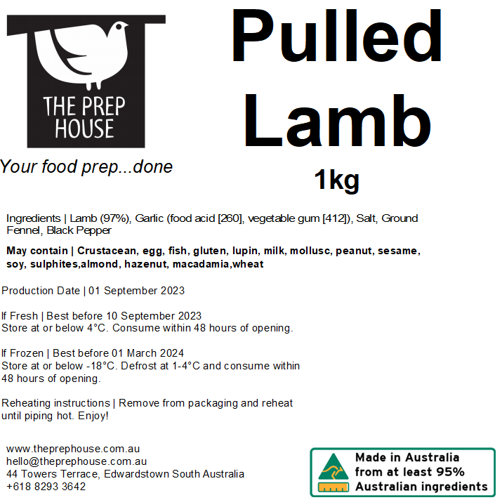 FRESH Pulled LAMB 1kg