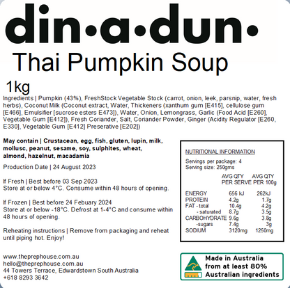 Thai Pumpkin Soup 1kg