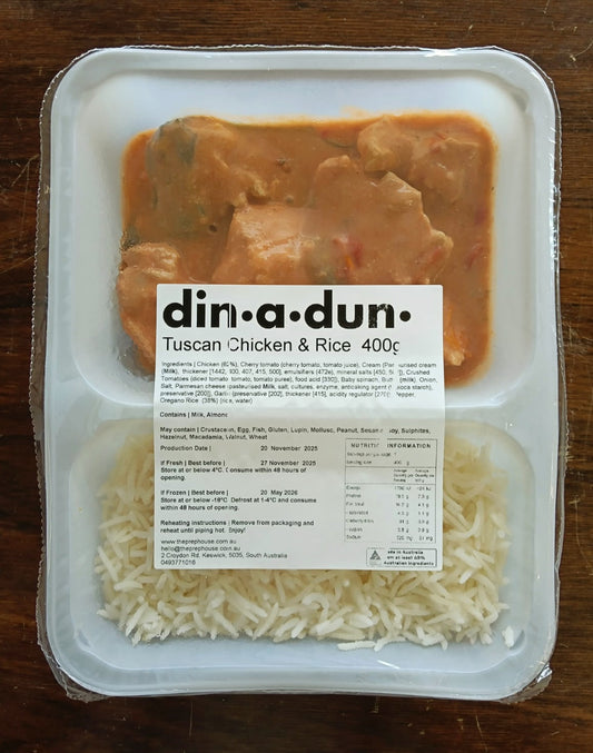 Individual Tuscan Chicken & Rice 400gm