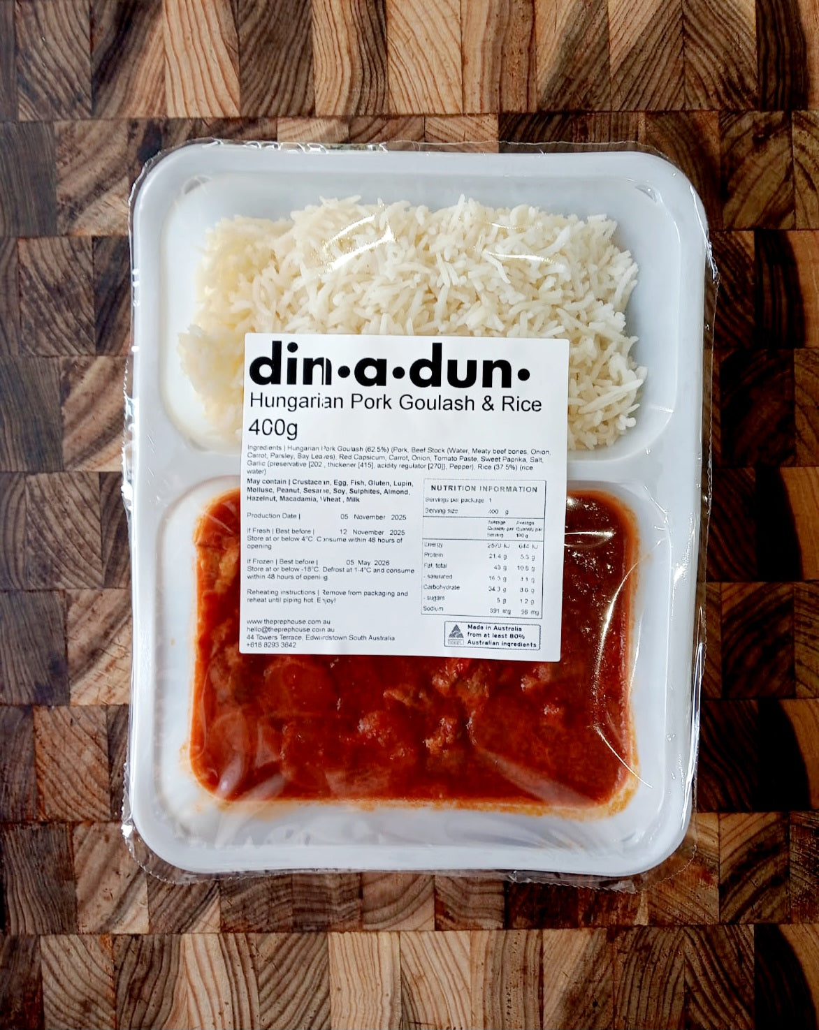 Hungarian Goulash & Rice 400gm Individual – The Prep House