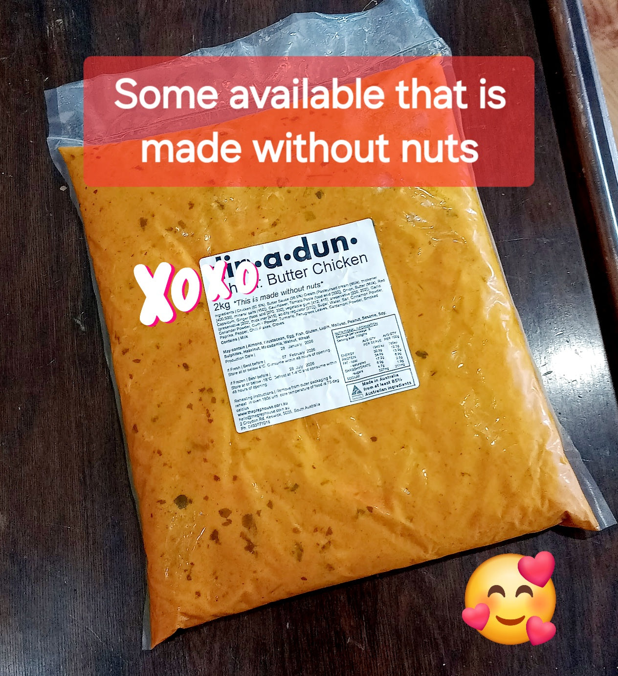 FRESH Butter Chicken * Special Batch: No Nuts *