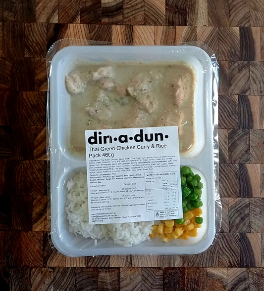 Individual Thai Green Chicken, Rice & Veg