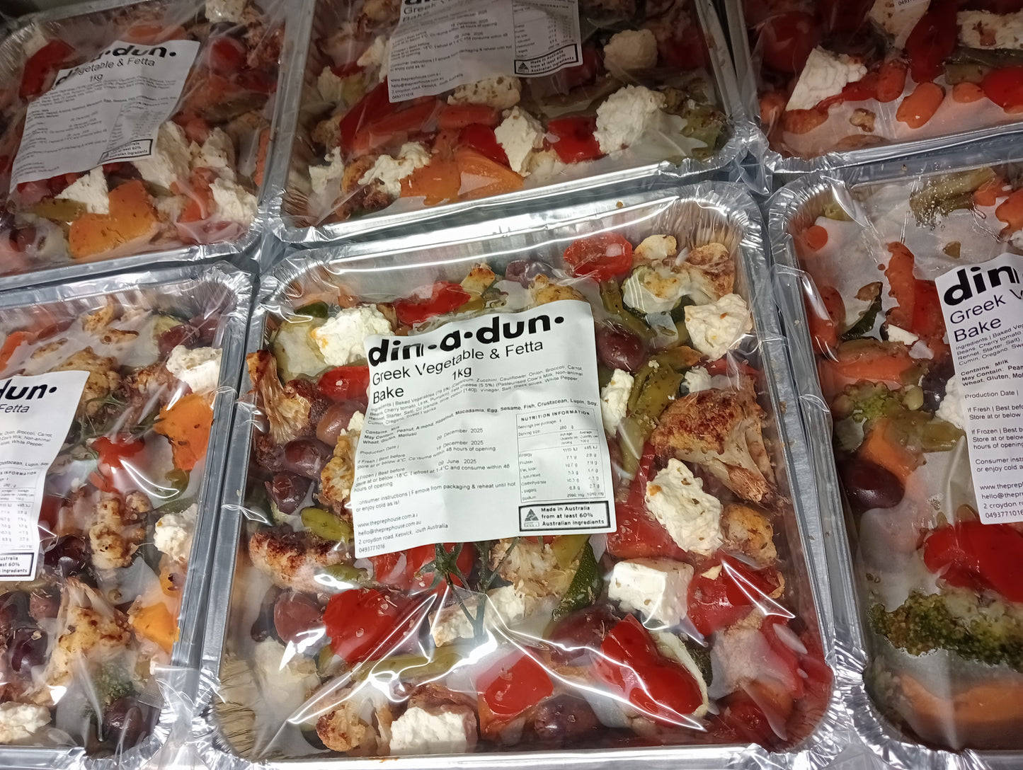 FRESH Greek Vegetable salad with Olives & Fetta 1kg