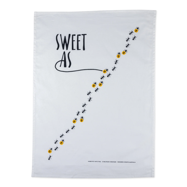 Australian floral art Tea Towels : Saltbush Creations
