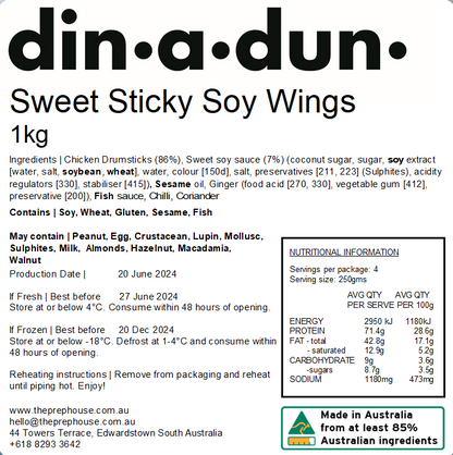 Sweet Sticky Soy Wings