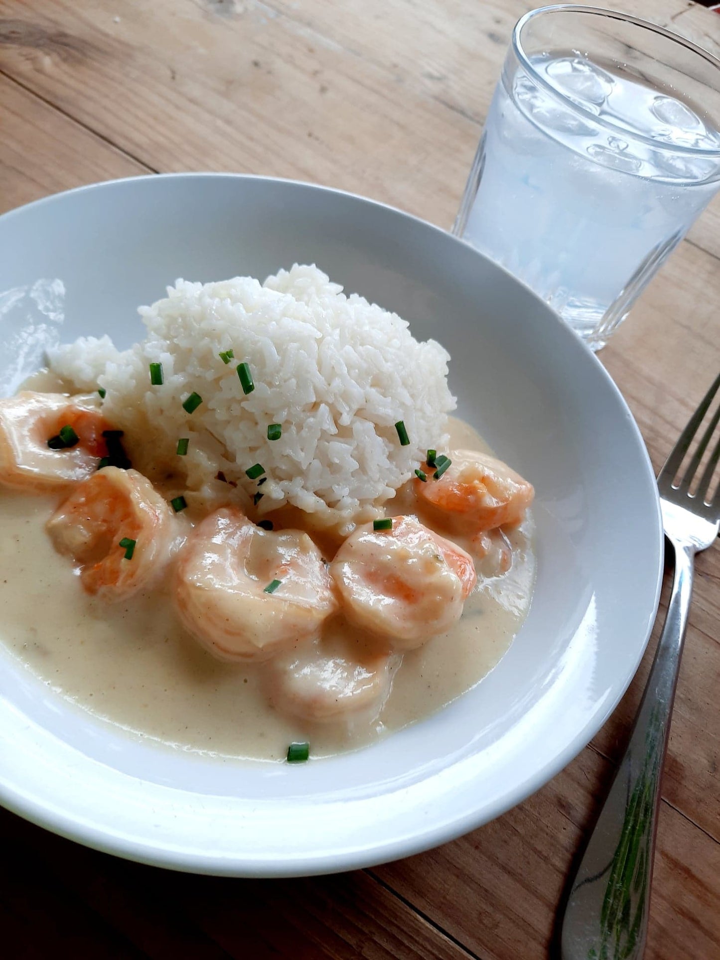 Creamy Garlic Prawns