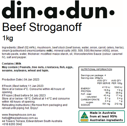 FRESH Beef Stroganoff