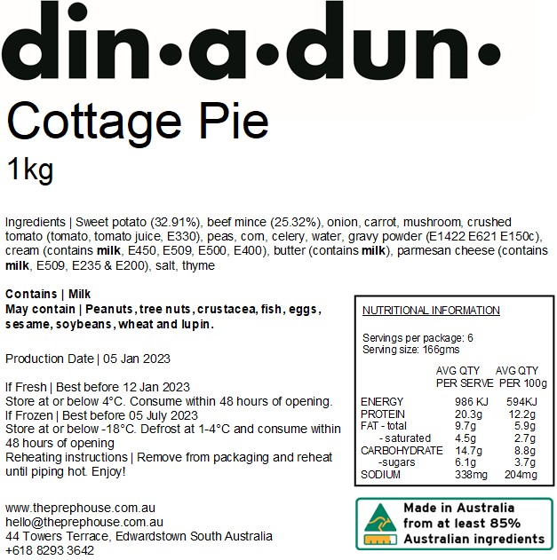 FRESH Cottage Pie