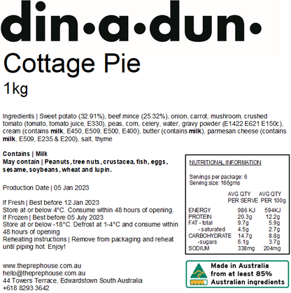 FRESH Cottage Pie 1kg