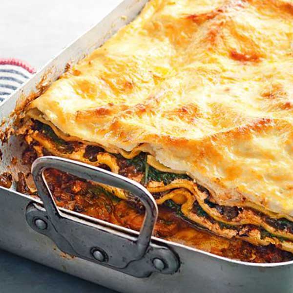 Mushroom, Spinach & Ricotta Lasagna